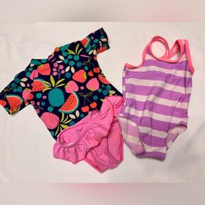 Baby girl swim suits bundle Set 12-18 months